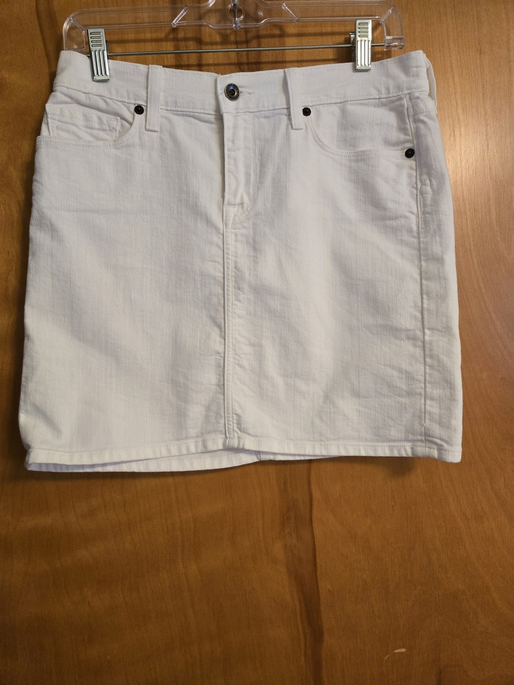 Lucky Brand White Mini Denim Skirt